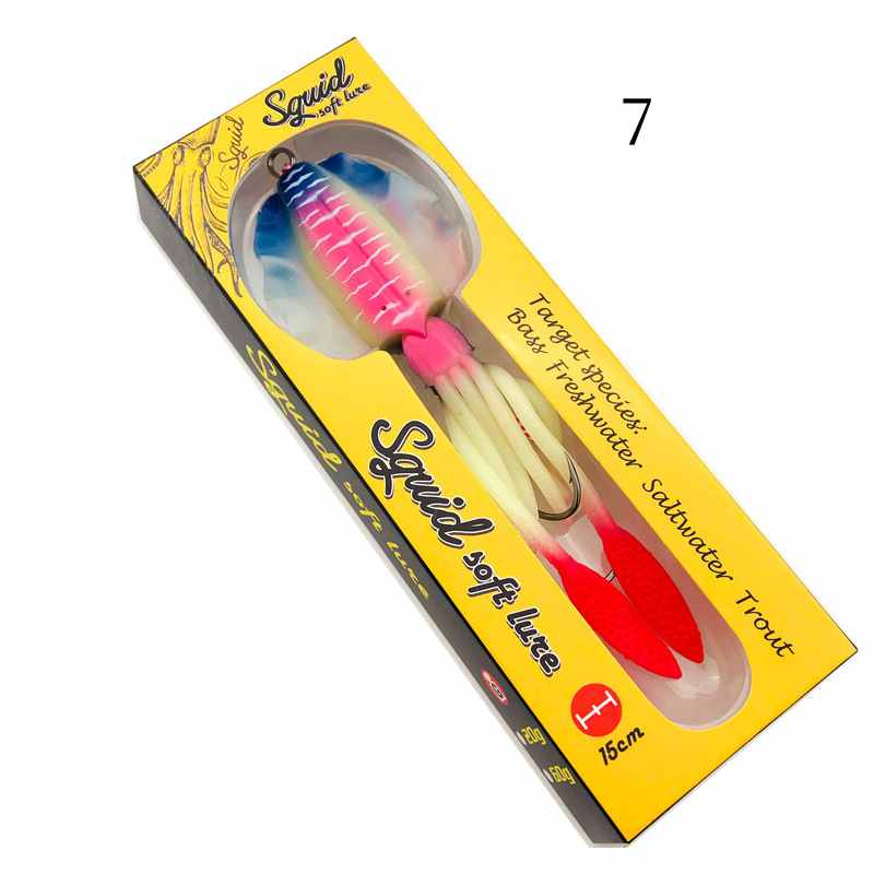 1 pc  60g 120g 150g deep sea large squid shaped lures