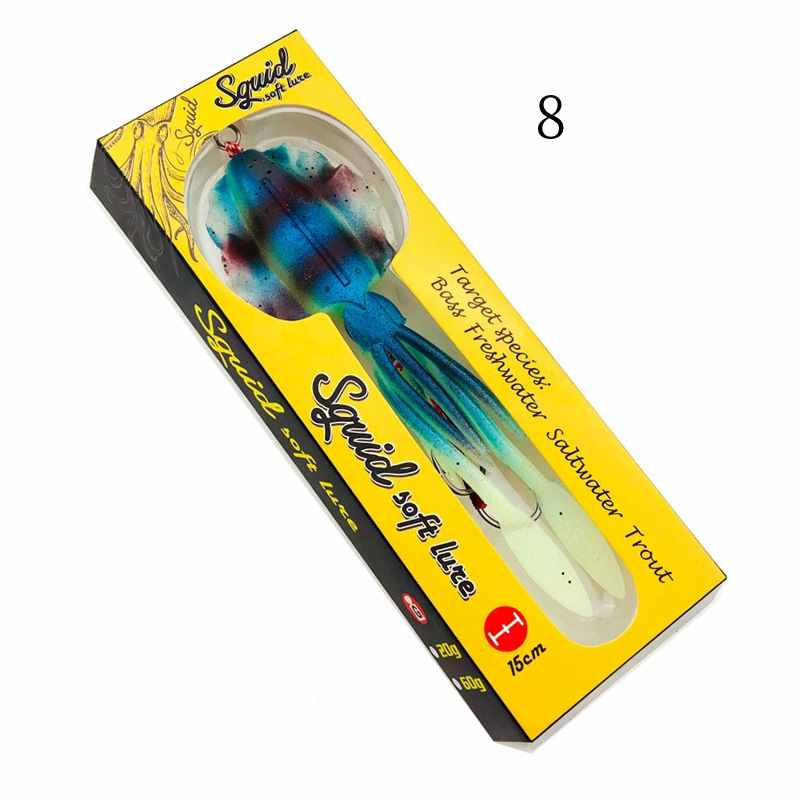 1 pc  60g 120g 150g deep sea large squid shaped lures