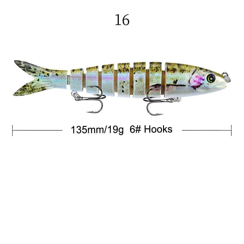 2pc  13.5cm 19g knotty Fish lure segment Hard Bait