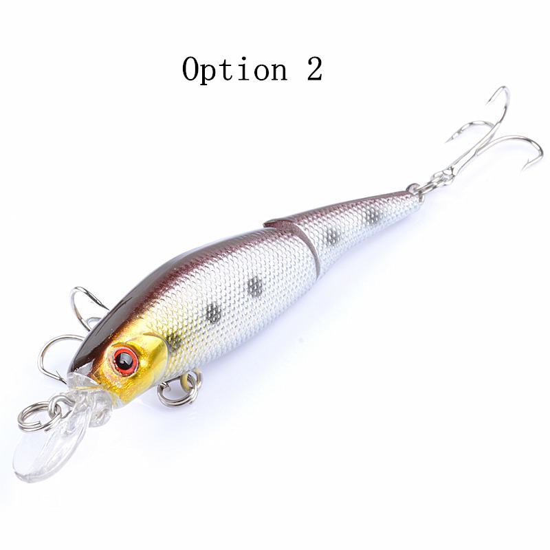 2 pcs 8.8cm 7.4g floating segment minnow lure