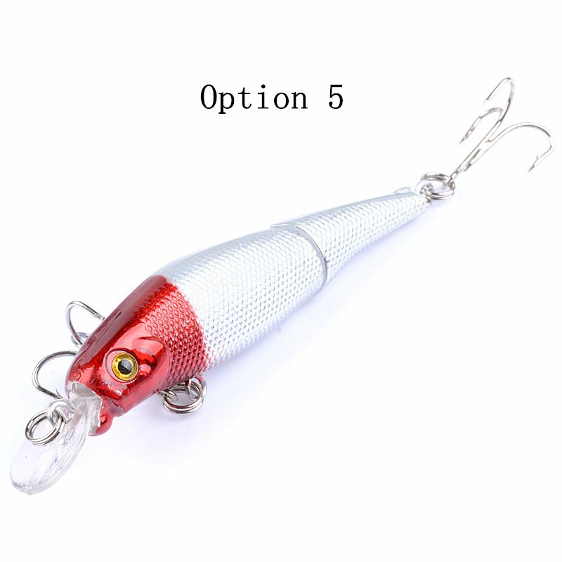 2 pcs 8.8cm 7.4g floating segment minnow lure