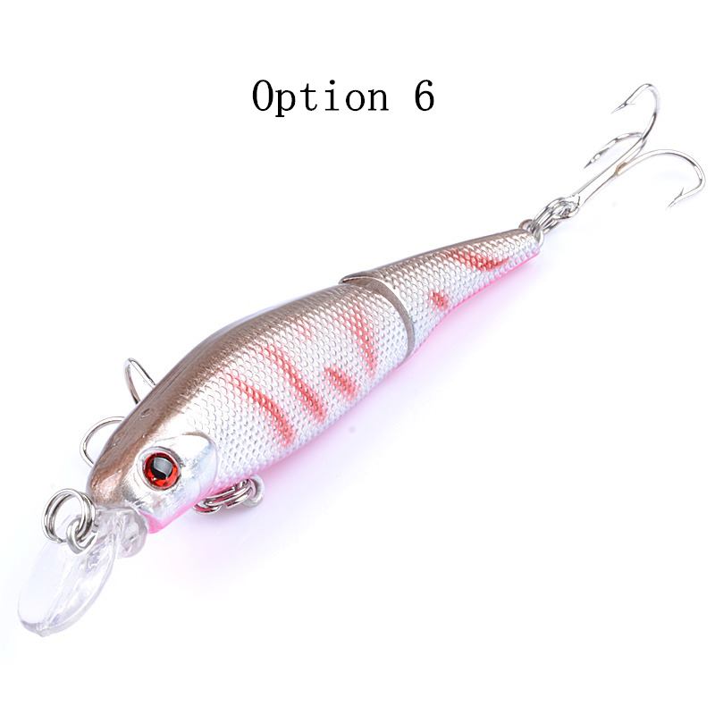 2 pcs 8.8cm 7.4g floating segment minnow lure