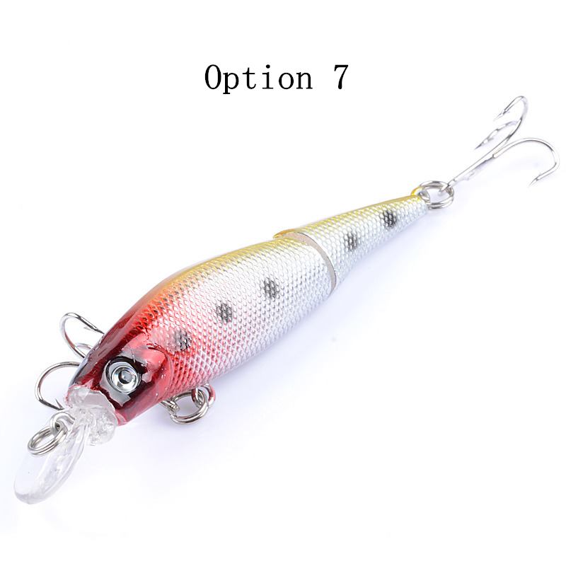 2 pcs 8.8cm 7.4g floating segment minnow lure