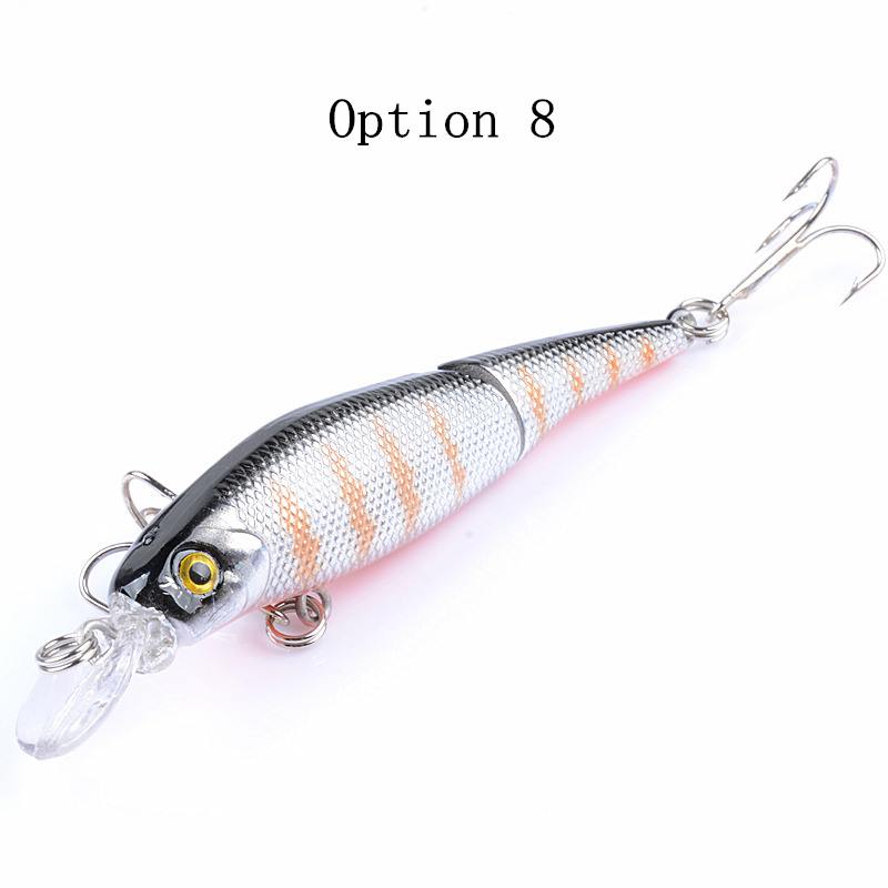 2 pcs 8.8cm 7.4g floating segment minnow lure