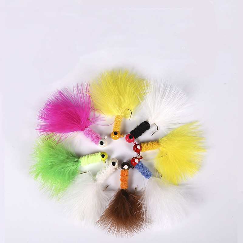 1 pc  fly bionic feather lure