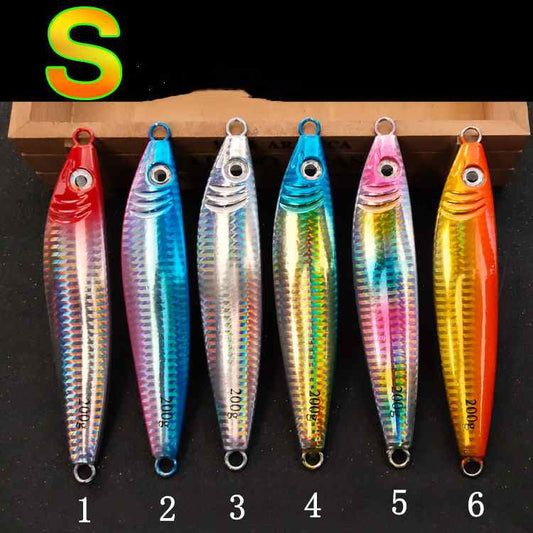 2pc 60/80/100/120/150/180/200/240g  S-shaped JIG metal lure