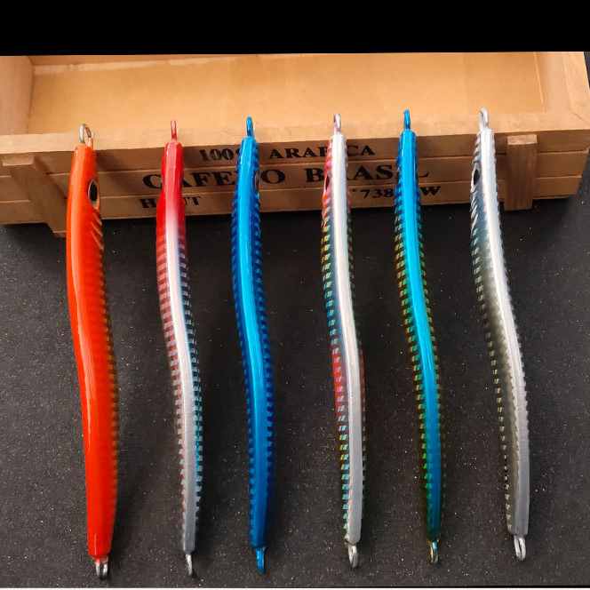 2pc 60/80/100/120/150/180/200/240g  S-shaped JIG metal lure