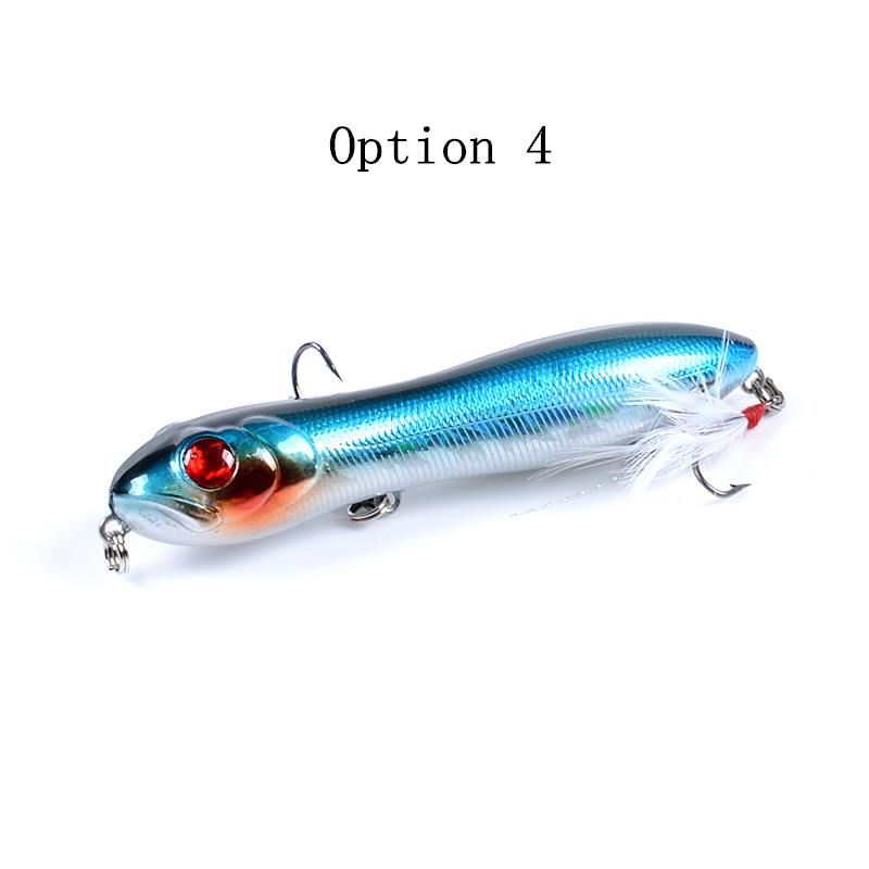 2pc 10cm 16.2g top water pencil lure