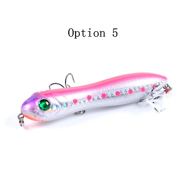 2pc 10cm 16.2g top water pencil lure