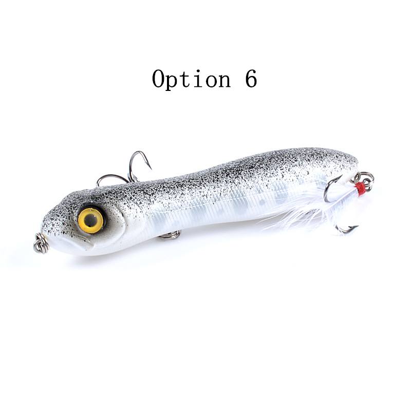 2pc 10cm 16.2g top water pencil lure