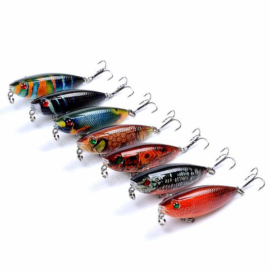 2pc 5.9cm 6.9g top water pencil lure