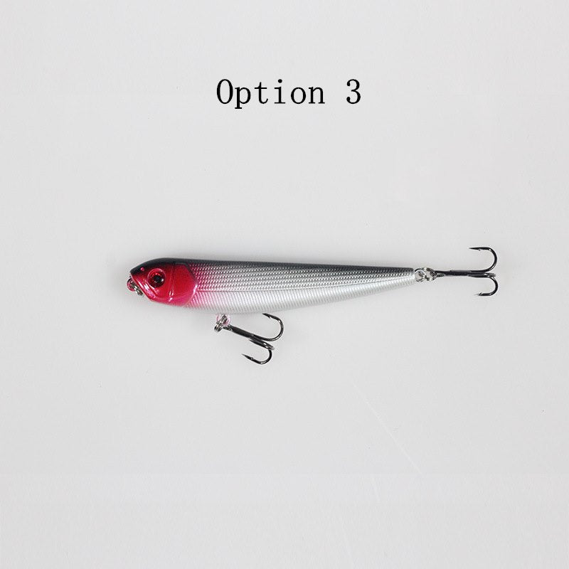 2 pcs 9.3g 9cm top water pencil lure