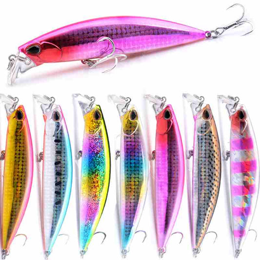 2pc 30g 95mm sinking minnow lure suitable for salty and fresh water