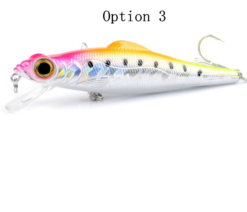 2pc 17g 11.5cm floating electroplated minnow lure suitable for salty and fresh water