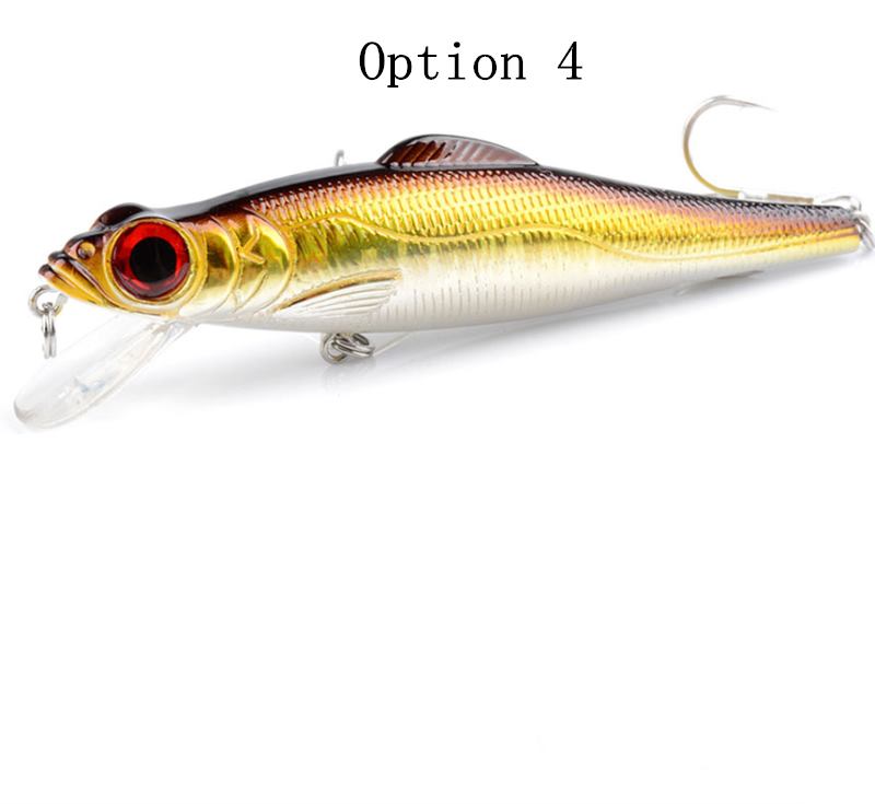 2pc 17g 11.5cm floating electroplated minnow lure suitable for salty and fresh water