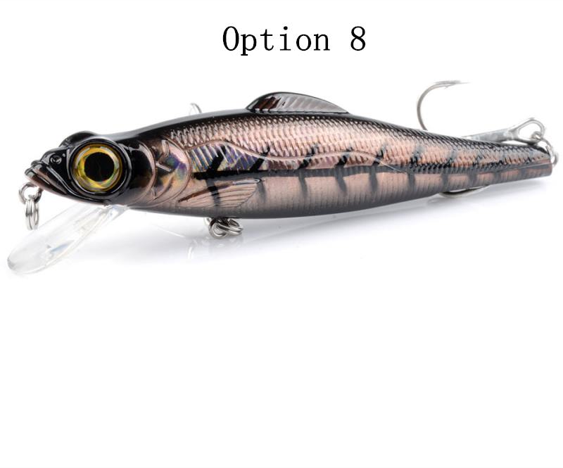 2pc 17g 11.5cm floating electroplated minnow lure suitable for salty and fresh water