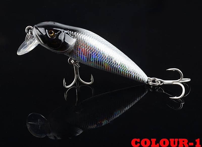 2 pcs 8g 7.1cm topwater catfish shaped minnow lure