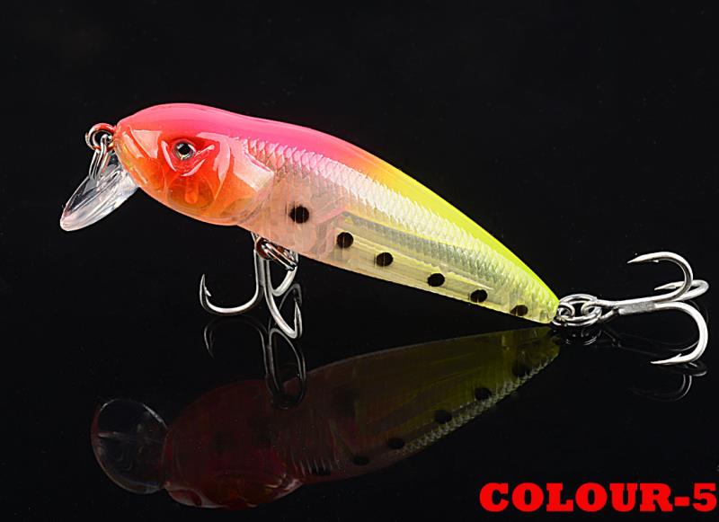 2 pcs 8g 7.1cm topwater catfish shaped minnow lure