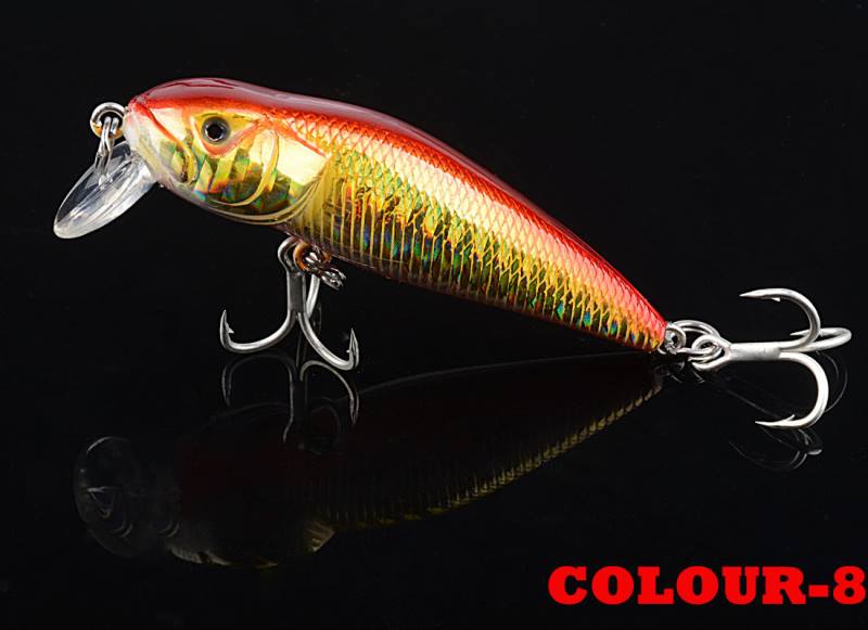 2 pcs 8g 7.1cm topwater catfish shaped minnow lure