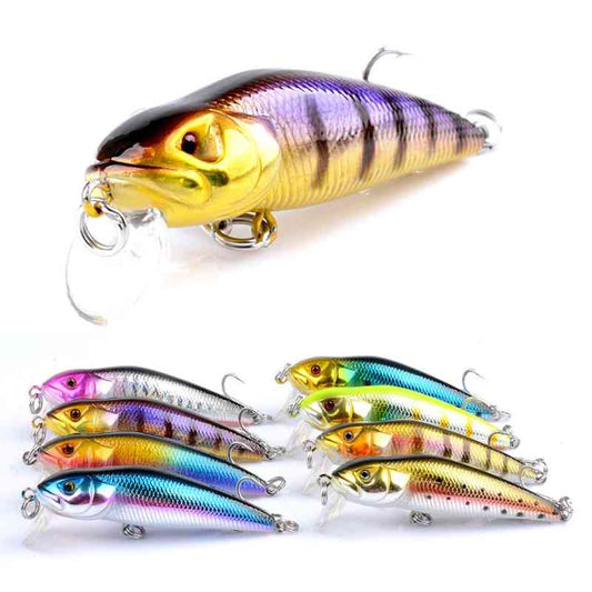 2 pcs 8g 7.1cm catfish shaped floating minnow lure