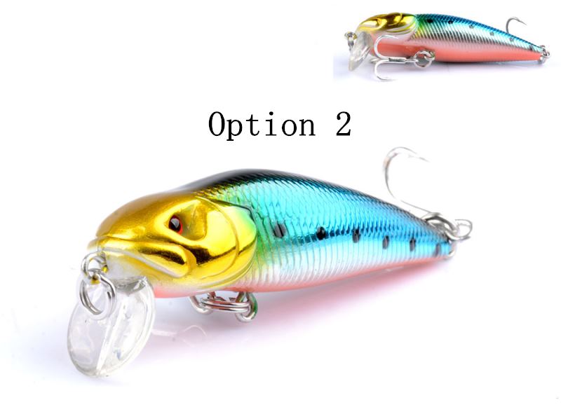 2 pcs 8g 7.1cm catfish shaped floating minnow lure