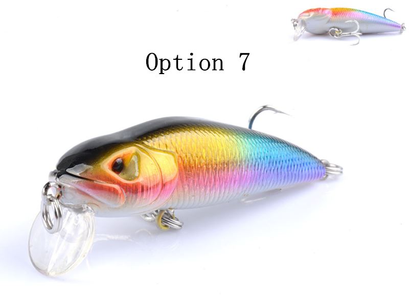 2 pcs 8g 7.1cm catfish shaped floating minnow lure