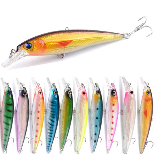 2 pcs 11cm 13.4g floating minnow lure