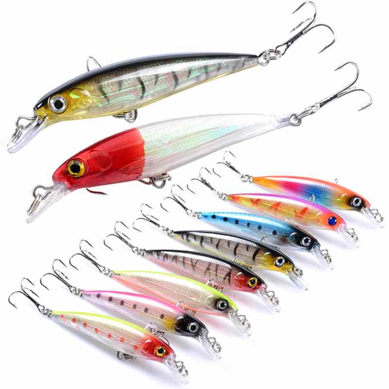 2 pcs 9cm 7.3g floating minnow lure