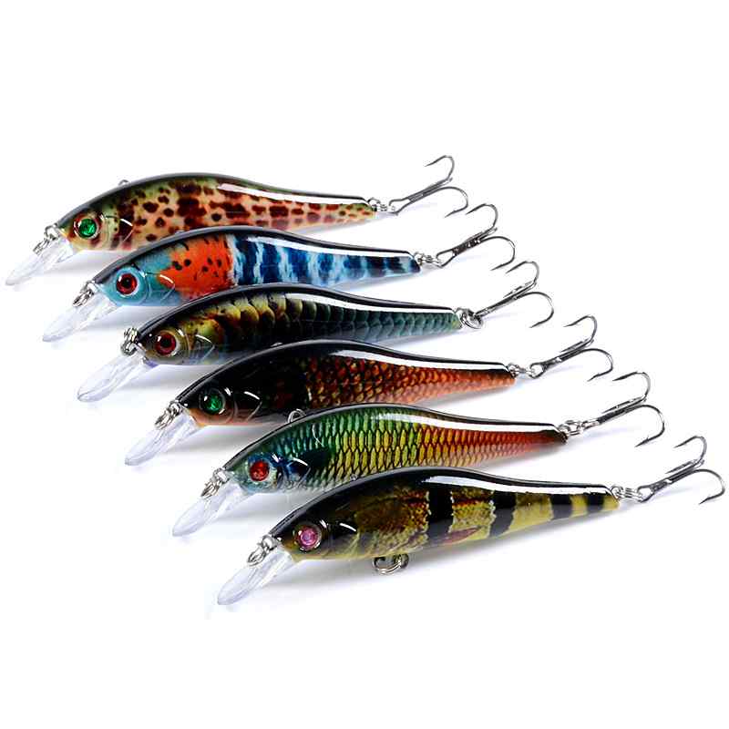 2 pcs 9.7cm 11.5g floating minnow lure