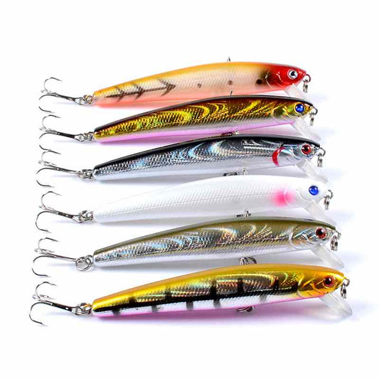 2 pcs 9.6cm 9.8g floating minnow lure