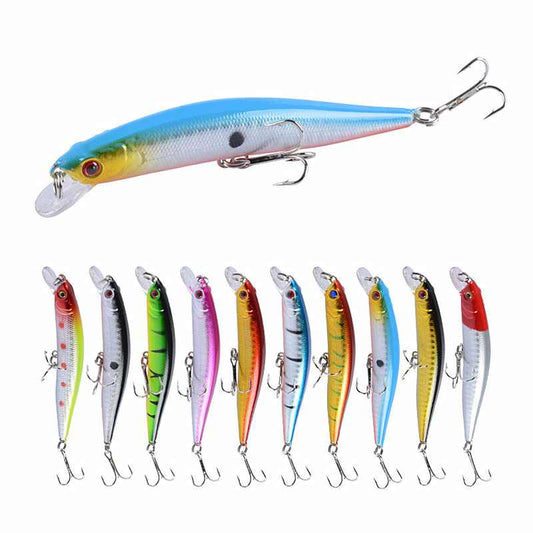 2 pcs 9.8cm 8.2g floating minnow lure