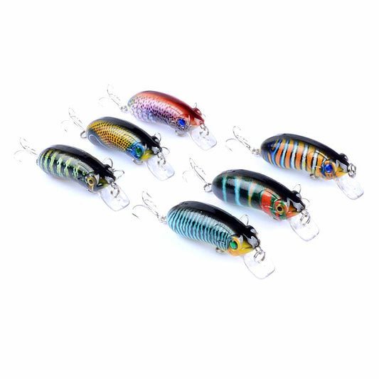 2 pcs 6cm 9.7g sinking crankbait lure