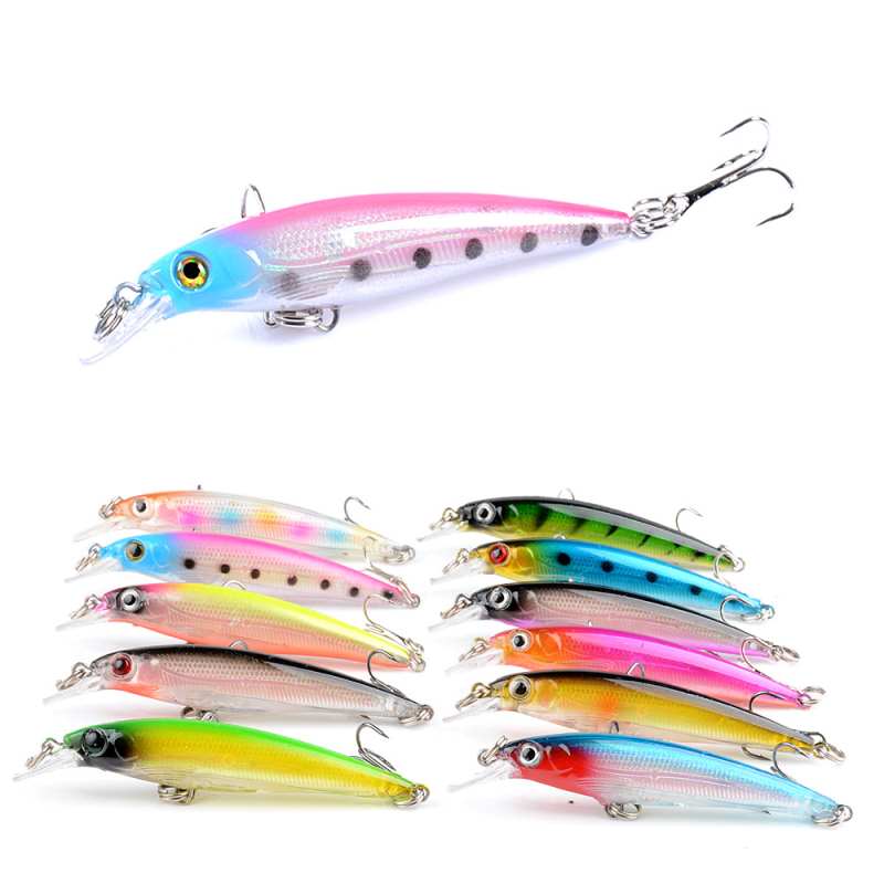 2 pcs 7.5cm 5g floating minnow lure