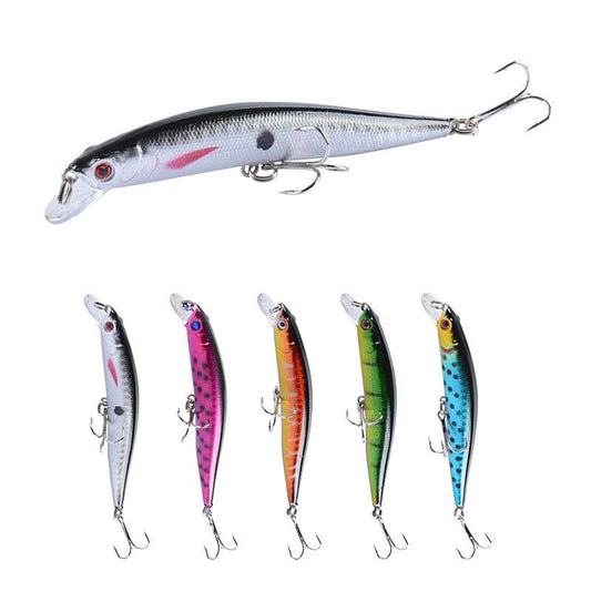 2 pcs 9.7cm 8.6g floating minnow lure