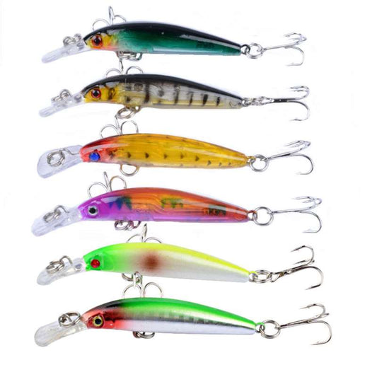 2 pcs 6.7cm 4g floating minnow lure