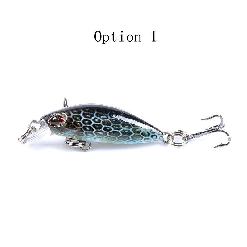 2 pcs 4.1cm 2.5g floating minnow lure