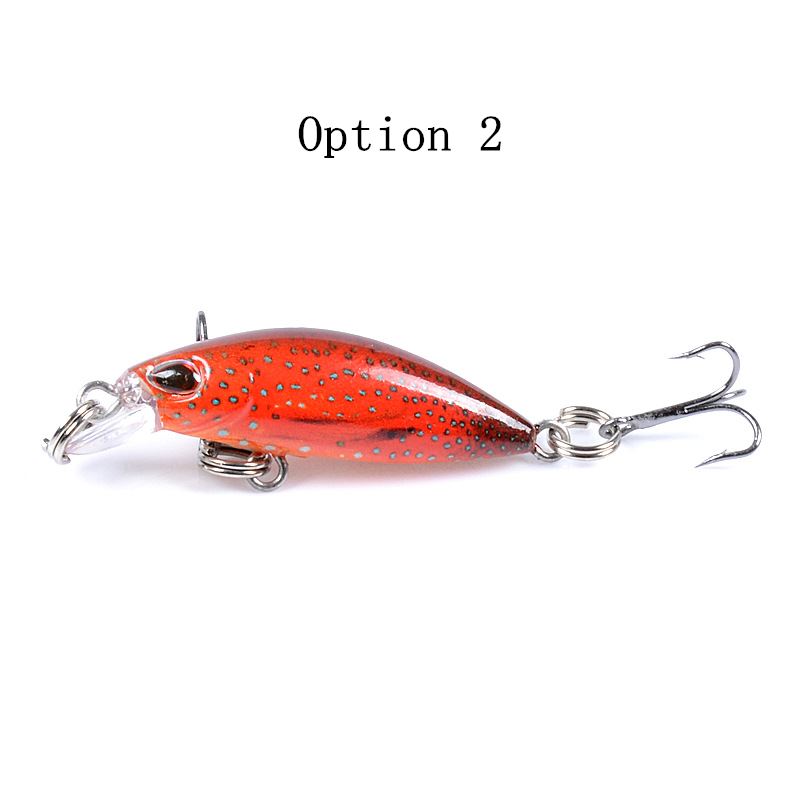 2 pcs 4.1cm 2.5g floating minnow lure