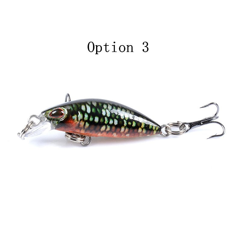 2 pcs 4.1cm 2.5g floating minnow lure