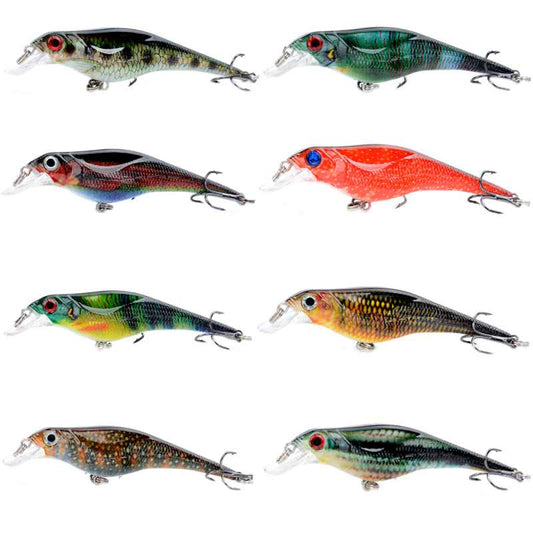 2 pcs 9.6cm 8g floating minnow lure