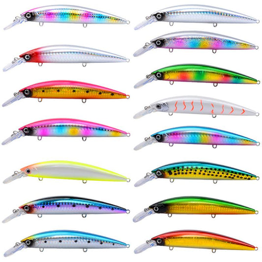 2pc 25.5g 10.7cm sinking minnow lure suitable for salty and fresh water