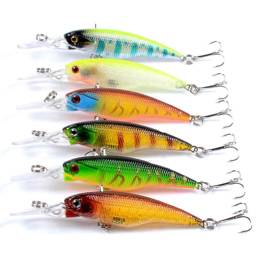 2 pcs 8.2cm 5.7g minnow lure