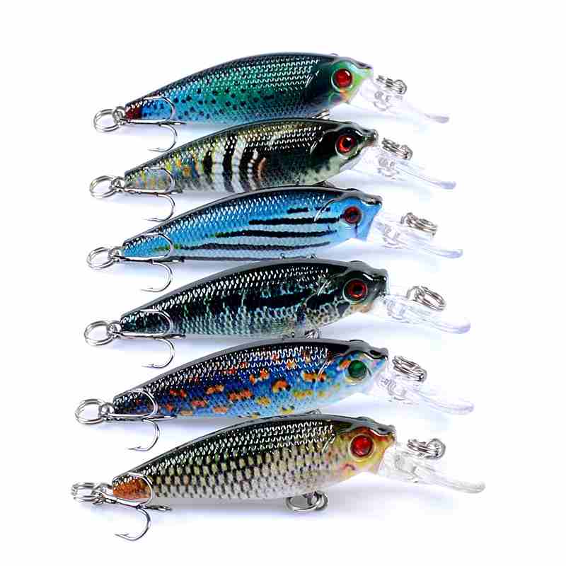 2 pcs 6.5cm 5g sinking water minnow lure