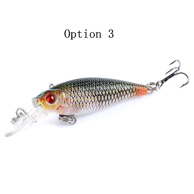 2 pcs 6.5cm 5g sinking water minnow lure