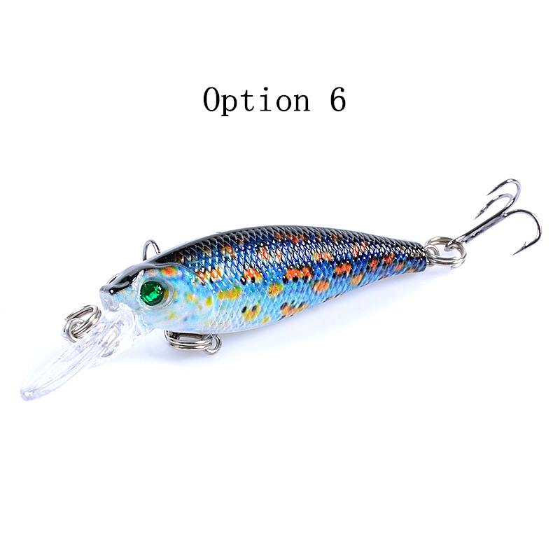 2 pcs 6.5cm 5g sinking water minnow lure