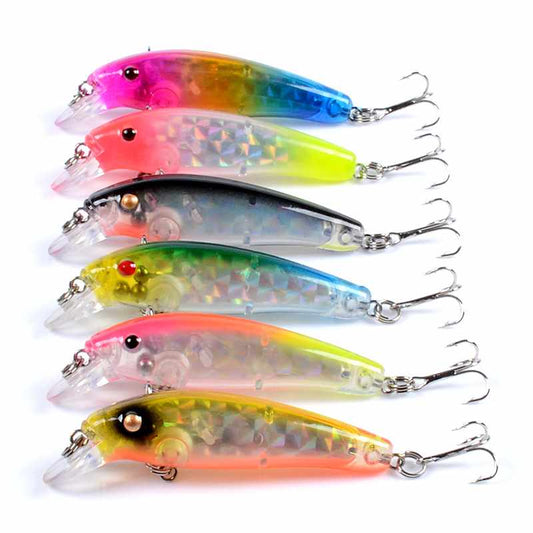 2 pcs 7cm 6.5g floating minnow lure