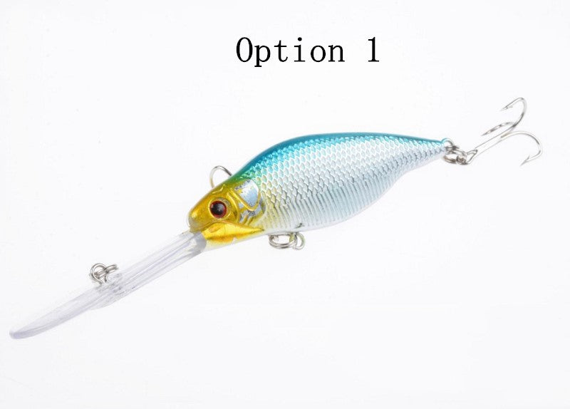 2 pcs 11cm 9.2g floating long lip minnow lure