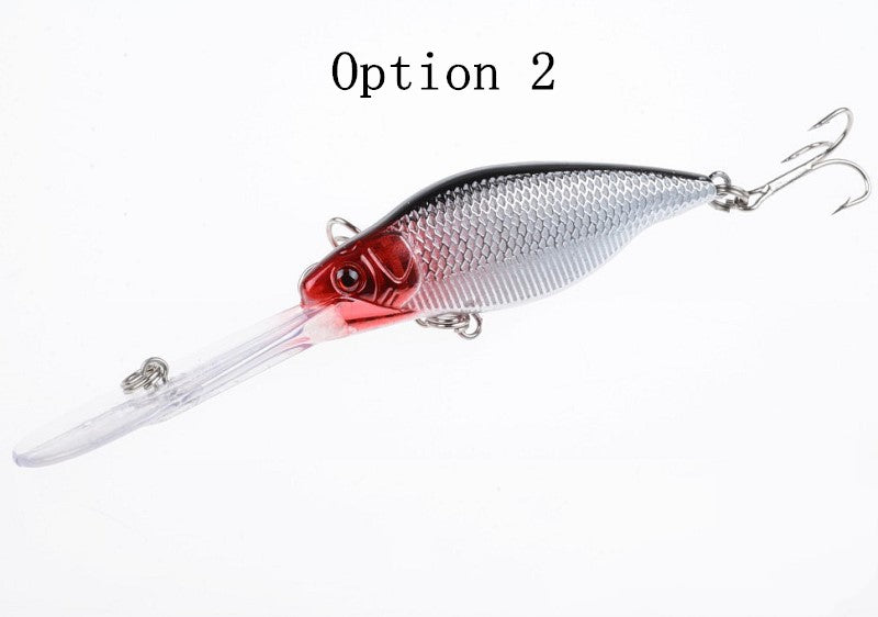 2 pcs 11cm 9.2g floating long lip minnow lure