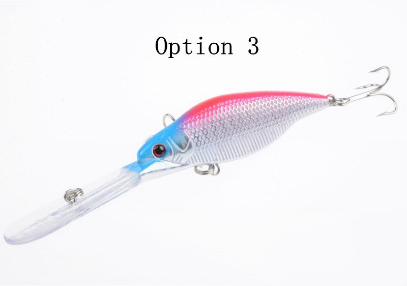 2 pcs 11cm 9.2g floating long lip minnow lure