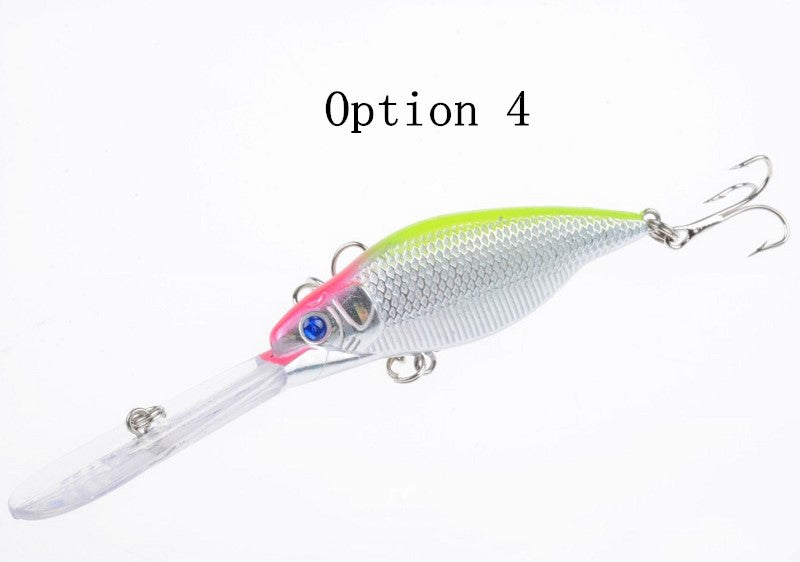 2 pcs 11cm 9.2g floating long lip minnow lure