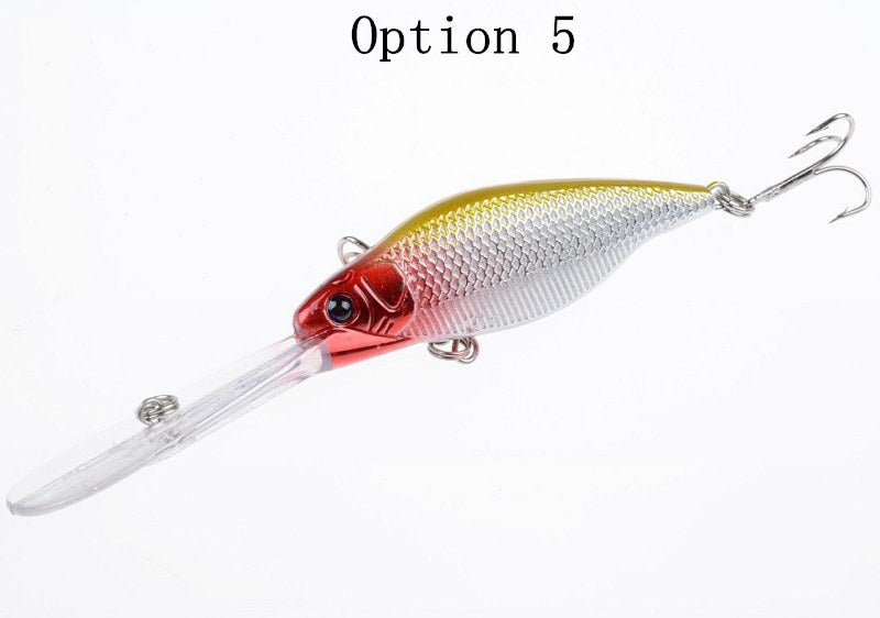 2 pcs 11cm 9.2g floating long lip minnow lure